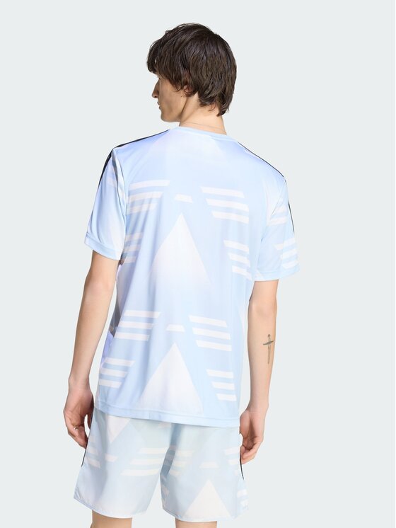 adidas adidas Koszulka techniczna LOOSE SPONSORED JERSEY Biały Regular Fit