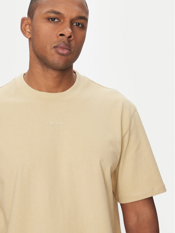 HUGO HUGO T-Shirt Dapolino 50488330 Beżowy Relaxed Fit