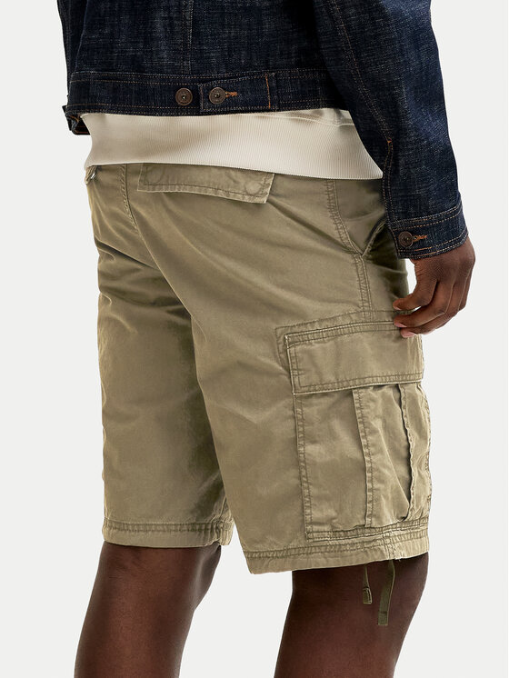 Jack & Jones Jack & Jones Medžiaginiai šortai Cole Frank 12291369 Žalia Regular Fit