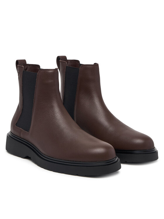Calvin Klein Calvin Klein Ghete Jodhpur Combat Ess Chelsea Boot Lth YM0YM01374 Maro