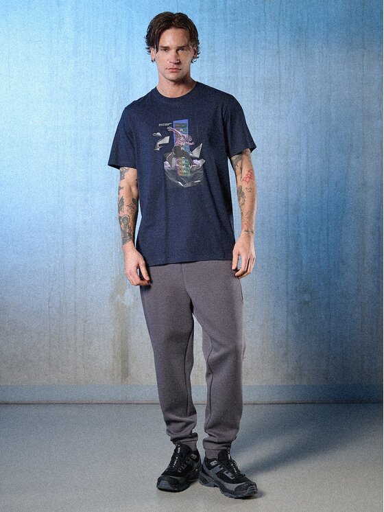 4F 4F T-Shirt 4FRSS26TTSHM3659-31S Σκούρο μπλε Regular Fit