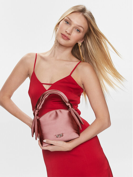 PINKO Pinko Сумка Knots Mini Pouch Satin PE 24 PLTT 102770 A1KA Рожевий