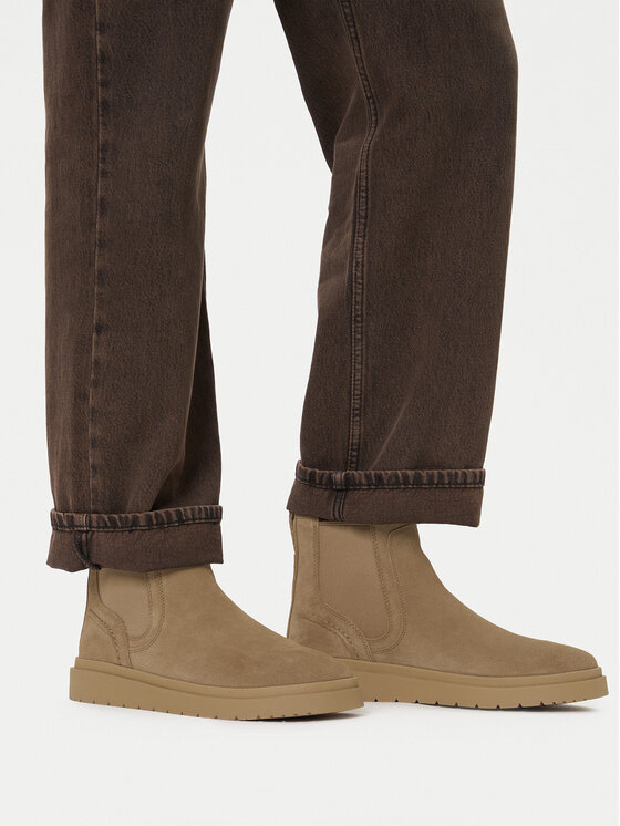 Clarks Clarks Μποτάκια με λάστιχο Polden Easy 26183407 Μπεζ