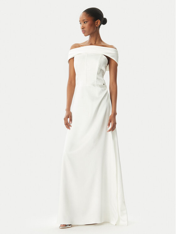 Rinascimento Rinascimento Abito da sera CFC0123802003 Bianco Regular Fit