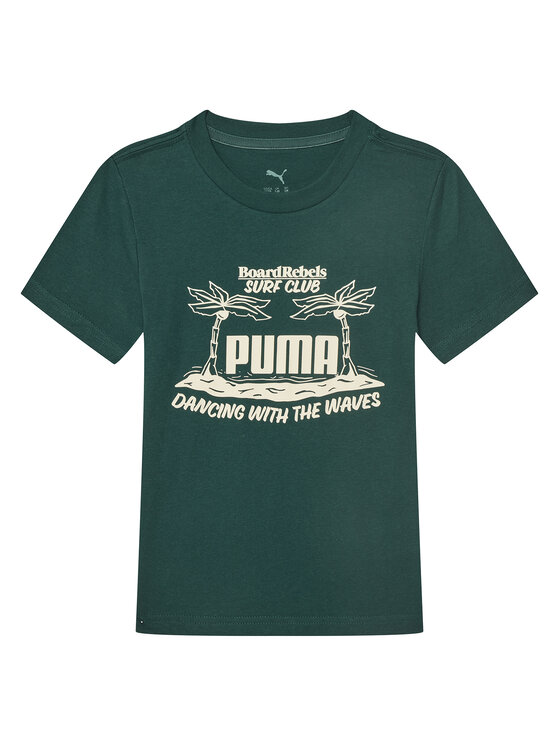 Puma Puma Póló MID90S Graphic 685152 Zöld Regular Fit