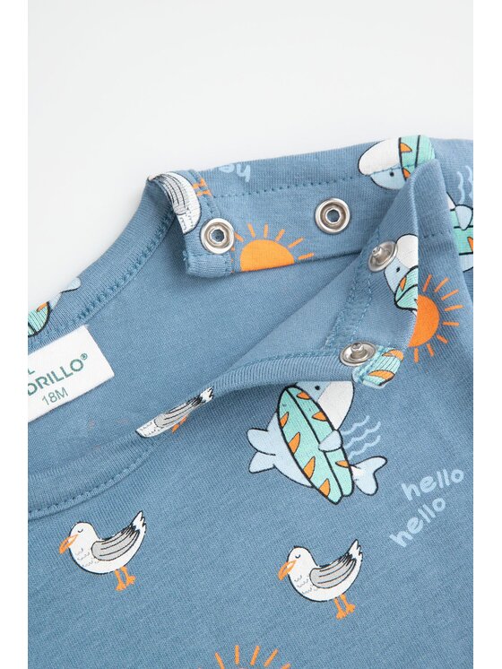 Coccodrillo Coccodrillo Dupačky WC5104301HBN-014 Modrá Regular Fit