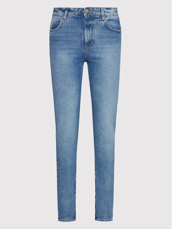 PINKO Pinko Blugi Sissyzip 1J110N A0C4 Albastru Slim Fit