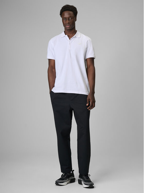 4F 4F Polo ESSENTIAL 3 Biały Regular Fit