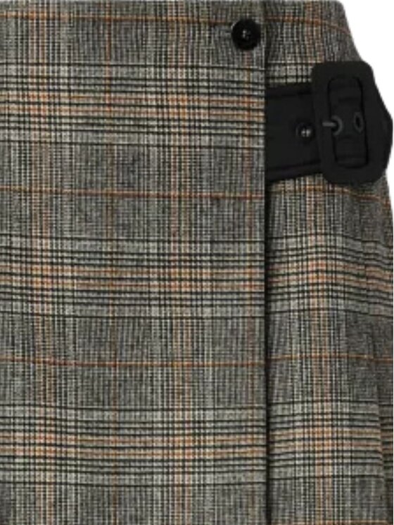 PINKO PINKO Gonna Consolata gonna check Beige Slim Fit