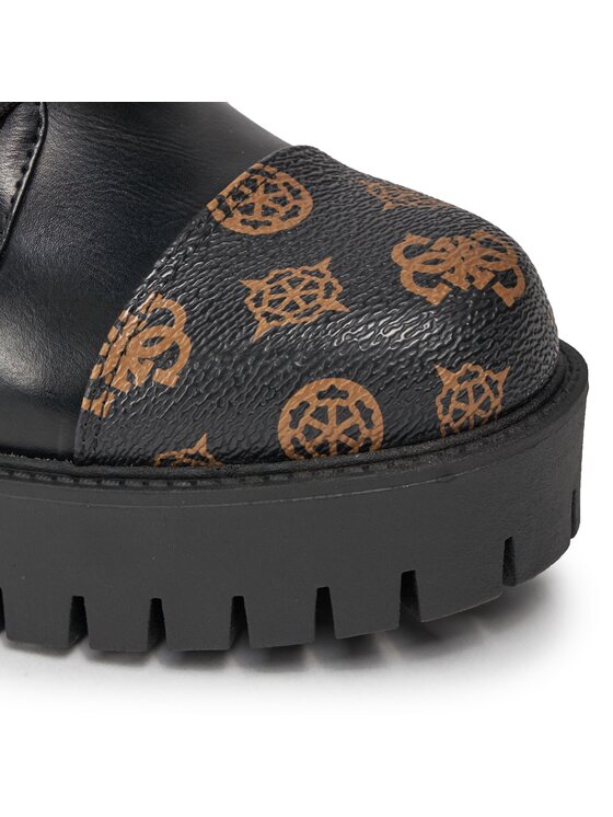 Guess Guess Šnurovacia obuv FL8WAP ELE10 Čierna