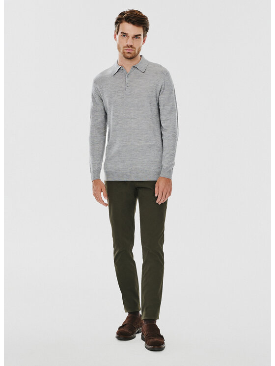 Pako Lorente Pako Lorente Sweter P24WF-2X-012 Szary Classic Fit