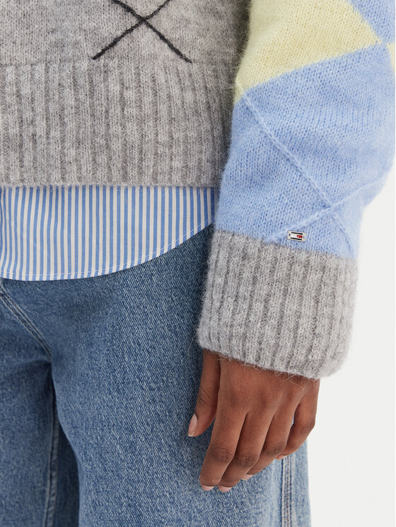 Tommy Hilfiger Tommy Hilfiger Sweter WW0WW47464 Kolorowy Relaxed Fit