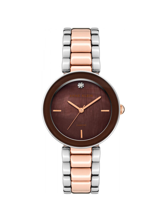 Anne Klein Anne Klein Zegarek AK-1363BNRT Różowe złoto