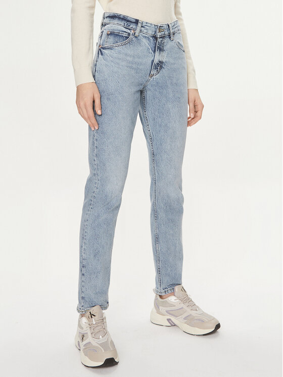 Lee Lee Jeansy Rider 112348940 Modrá Straight Fit