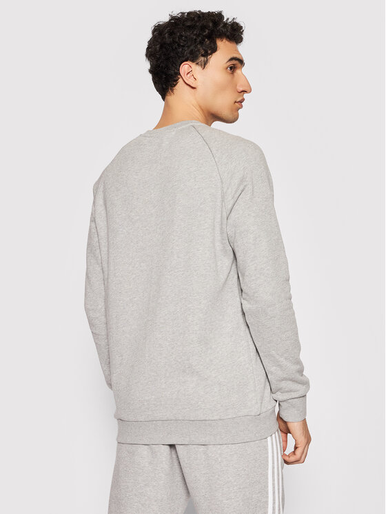 adidas adidas Majica dugih rukava adicolor Classics Trefoil Crewneck H06650 Siva Regular Fit