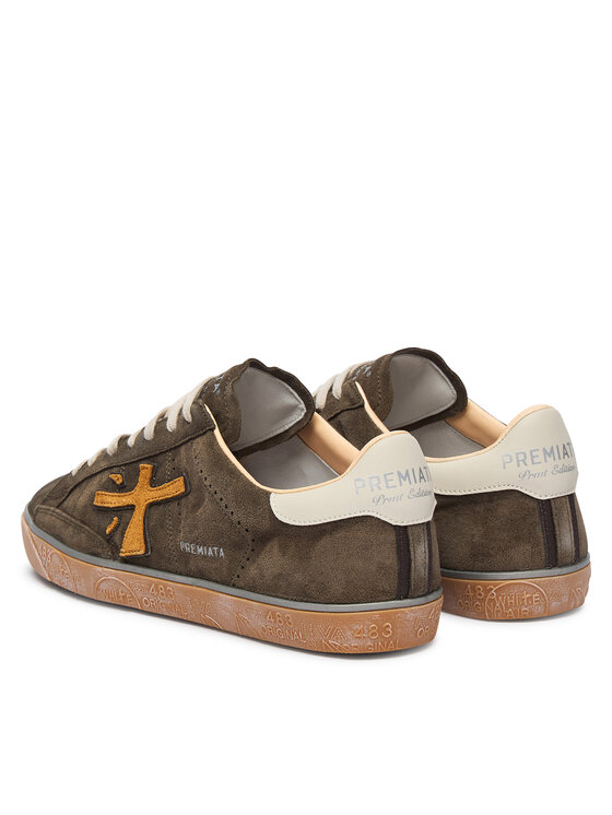Premiata Premiata Sneakersy Steven Var 7627 Zielony ciemny