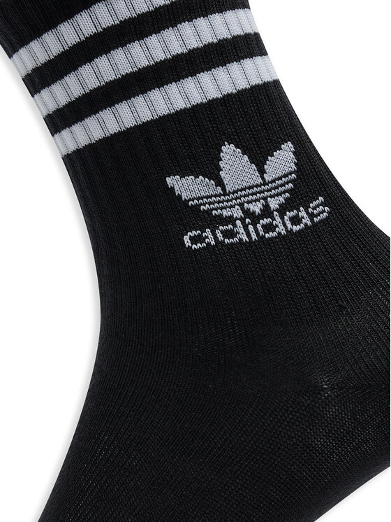 adidas adidas Set 3 parov unisex visokih nogavic Mid Cut Crew IL5022 Črna