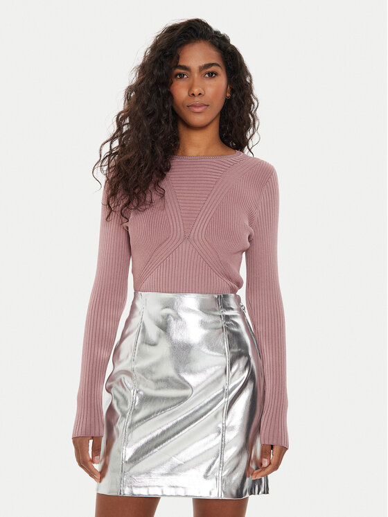 Guess Pulover Destiny W4YR17 Z37K0 Roz Pullover Fit