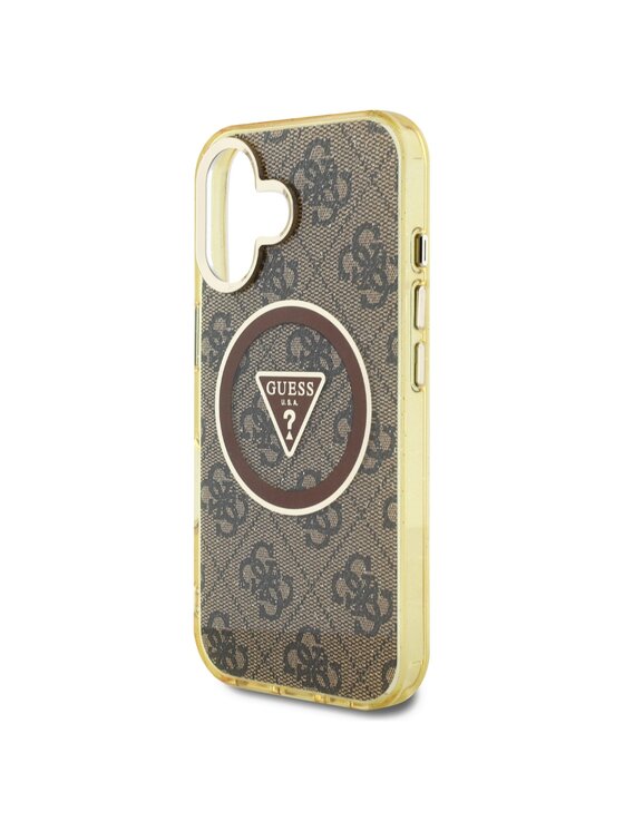 Guess Guess Etui na telefon Apple iPhone 16 Brązowy