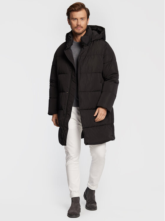 Trussardi Trussardi Зимно яке Memory 52S00742 Черен Regular Fit