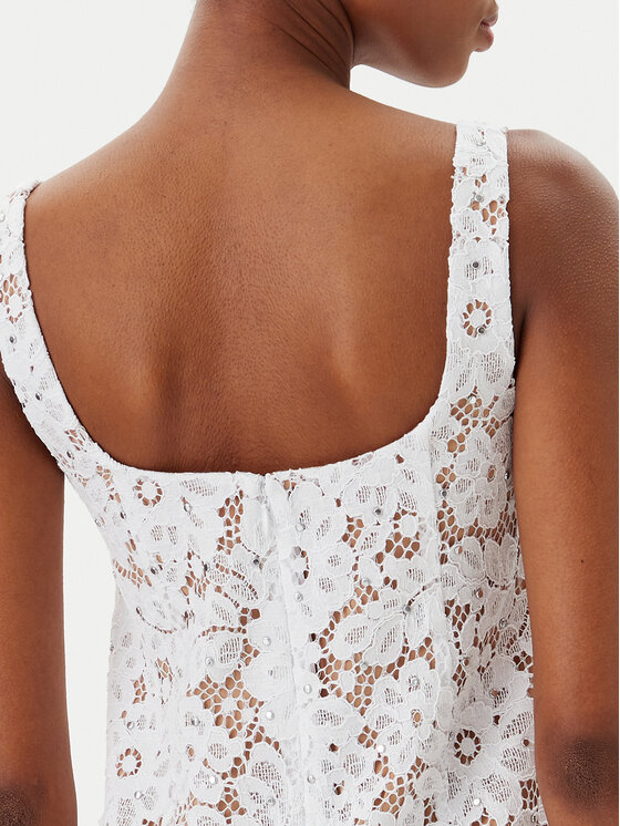 MICHAEL Michael Kors MICHAEL Michael Kors Poletna obleka MS582WGGTA Bela Slim Fit