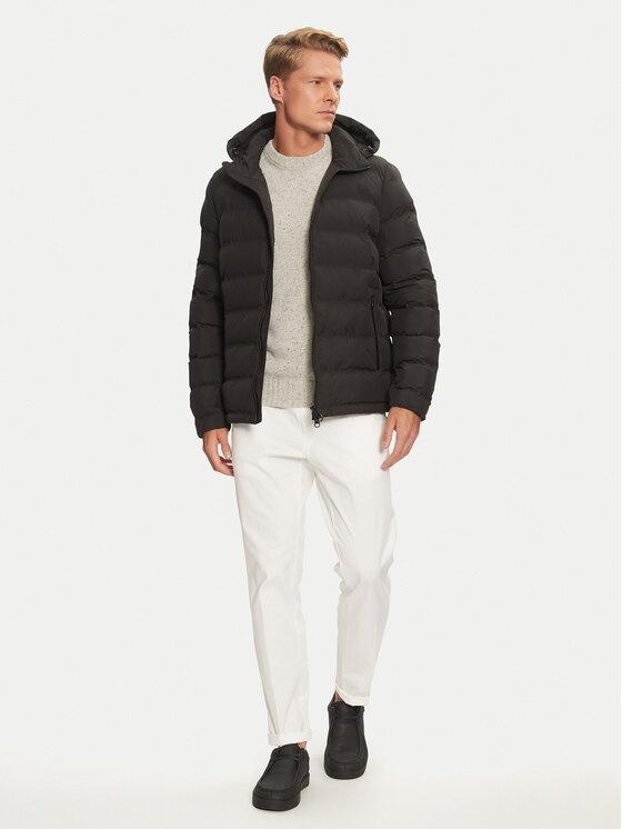Geox Geox Zimné bundy Spherica M4629C T3128 F9000 Čierna Regular Fit