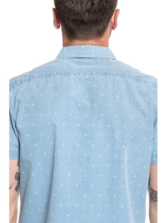 Wrangler Wrangler Camicia SS 1 PKT SHIRT Blu Regular Fit