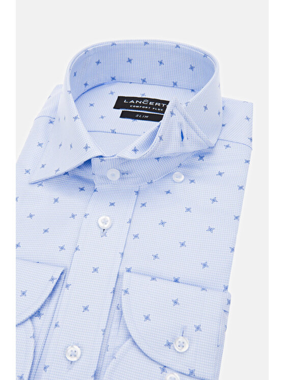 Lancerto Lancerto Koszula Nina KO073219000014 Błękitny Slim Fit