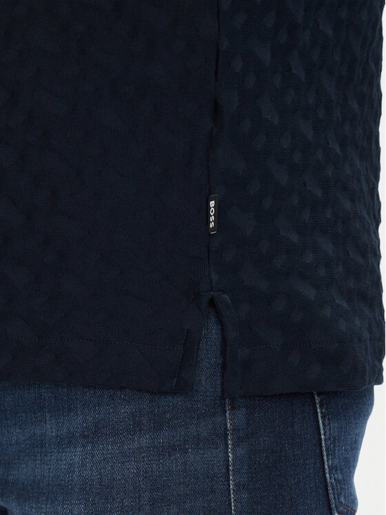 BOSS BOSS Тишърт H-Thompson 80 50537131 Тъмносин Regular Fit