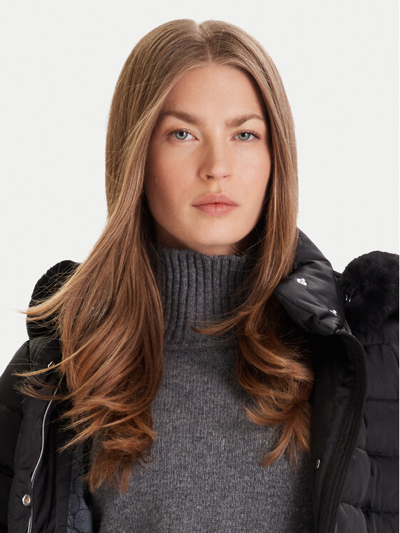Geox Geox Wintermantel Bettanie W5626H-T3122 F9000 Schwarz Regular Fit