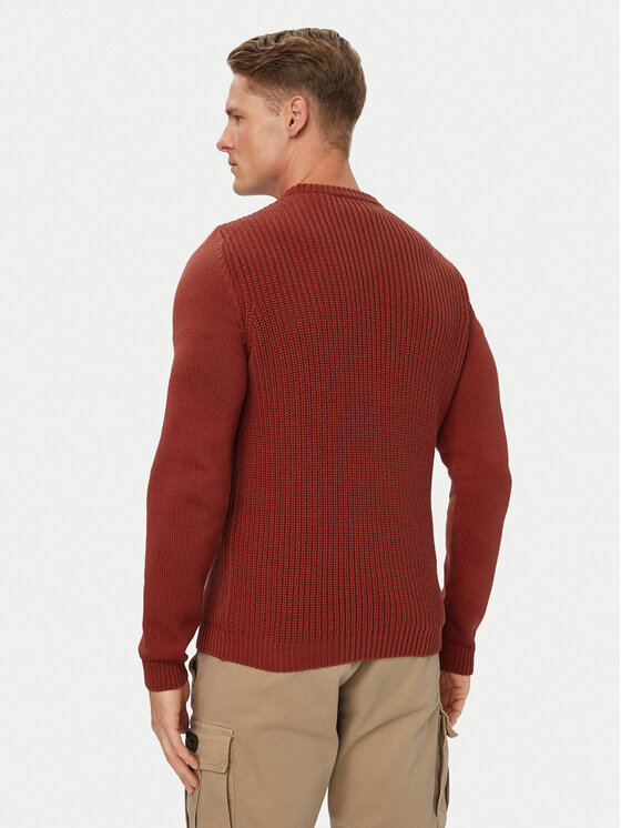 Aeronautica Militare Aeronautica Militare Sweter 262MA1571UL00409 Czerwony Regular Fit