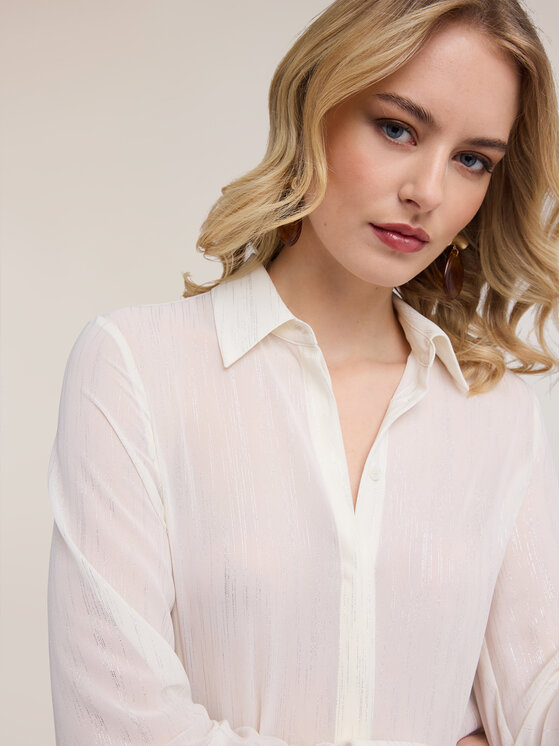 Motivi Motivi Camicia 5028Q000933N0V1 Bianco Regular Fit
