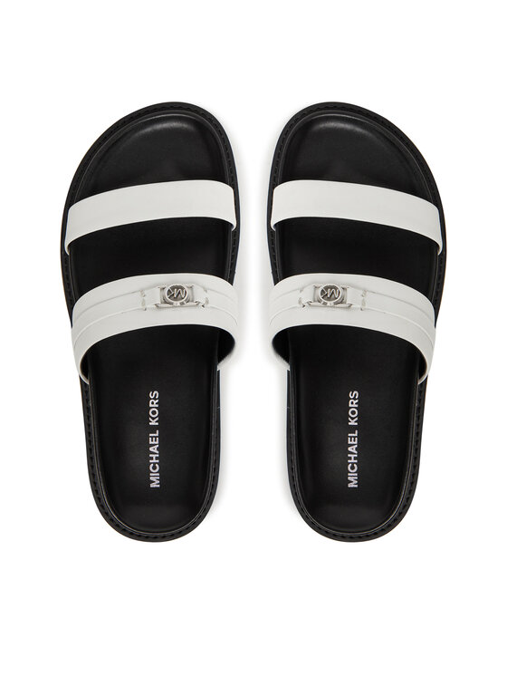 MICHAEL Michael Kors MICHAEL Michael Kors Шльопанці Mandy Flat Sandal 40S5MAFS2L Білий
