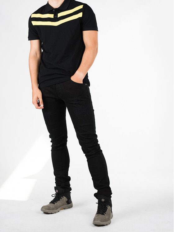 Bikkembergs Bikkembergs Jeansy C Q 001 85 S 2927 Černá Skinny Fit