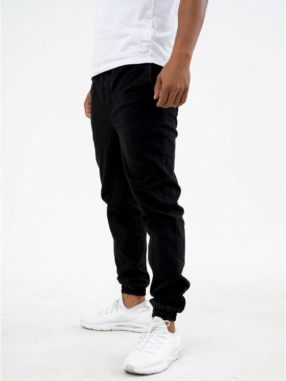 Marvel Marvel Spodnie materiałowe Spodnie Jeansowe Jogger Męskie Czarne Marvel Punisher Small XL Czarny Reglan Fit