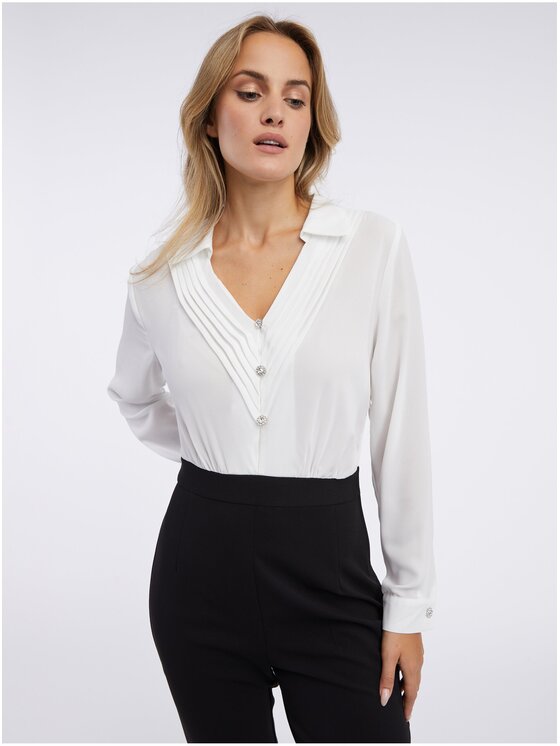 Orsay Orsay Kombinezon 451102660000__34 Czarny Slim Fit