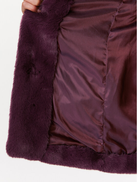 Guess Guess Pelzmantel Corinne W3BL57 WFSI0 Violett Regular Fit