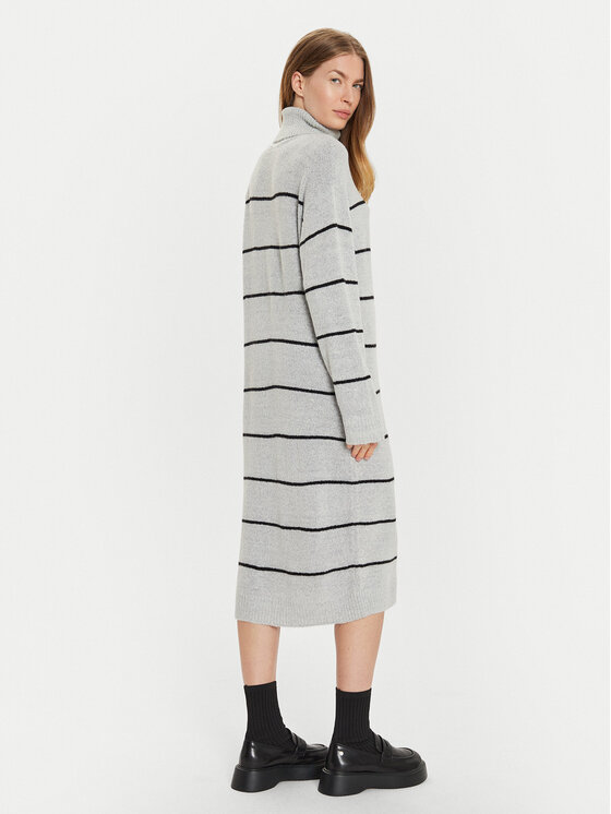 Brave Soul Brave Soul Strickkleid LKD-510DOUGA Grau Regular Fit
