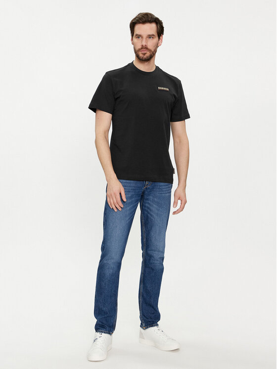 Napapijri Napapijri T-krekls Iaato NP0A4HFZ Melns Regular Fit