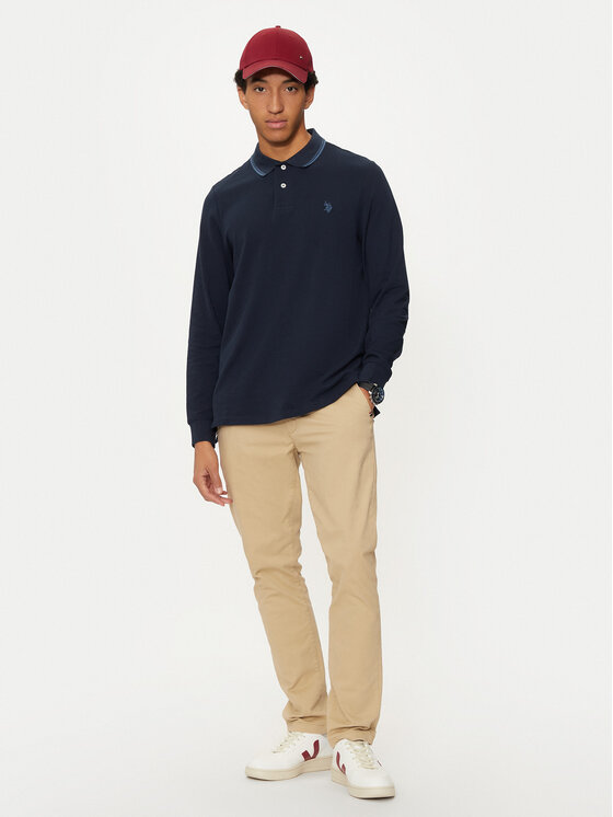 U.S. Polo Assn. U.S. Polo Assn. Polo MUP2255 Granatowy Regular Fit