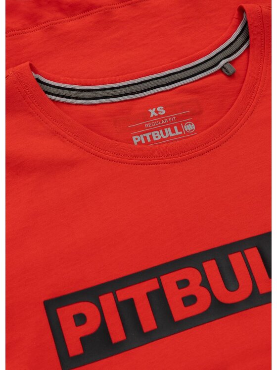 PITBULL PITBULL T-Shirt Koszulka damska HILLTOP M Czerwony Regular Fit