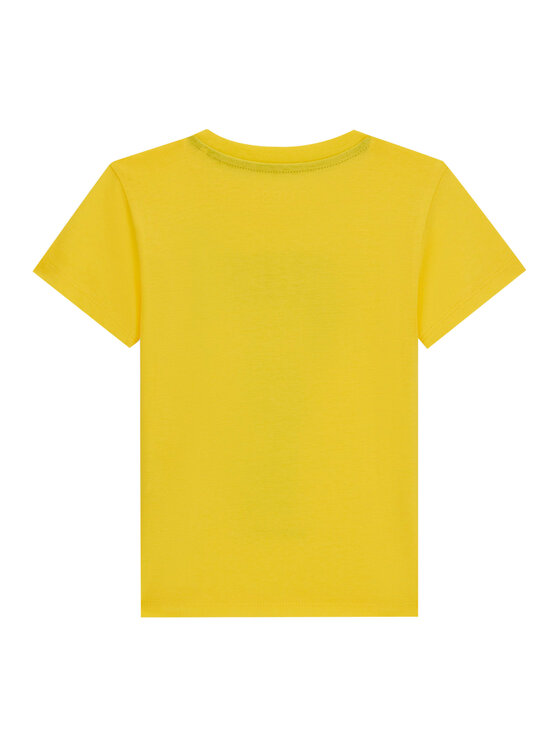 Guess Guess T-Shirt N6RI05 K8HM4 Żółty Regular Fit