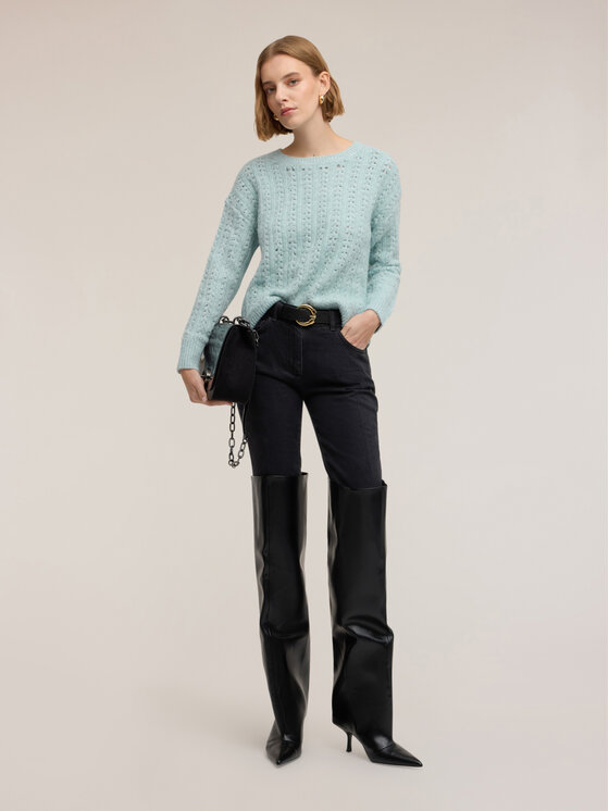 Motivi Motivi Maglione M2516001153N004 Turchese Regular Fit