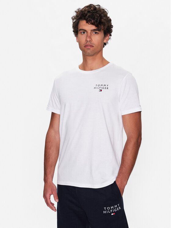 Tommy Hilfiger Tricou UM0UM02916 Alb Regular Fit