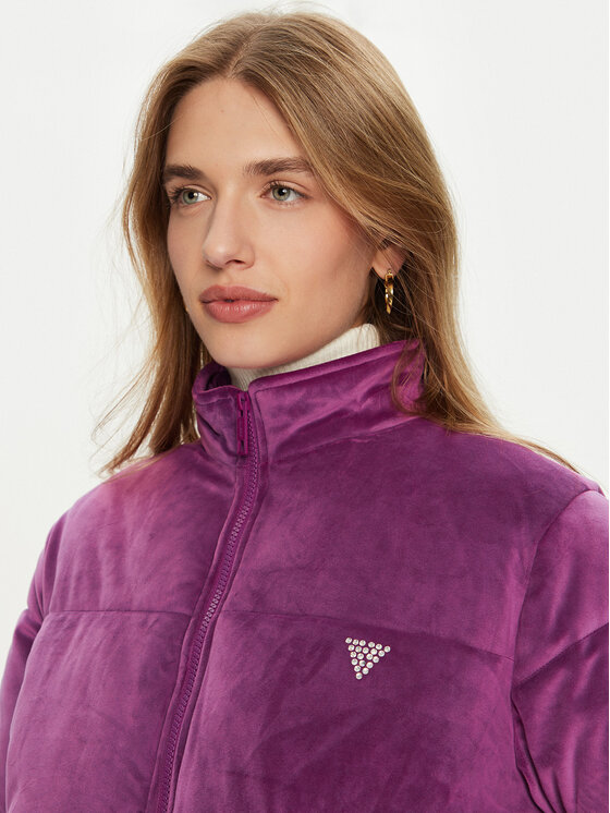 Guess Guess Žieminė striukė V4BL03 KBXI2 Violetinė Regular Fit