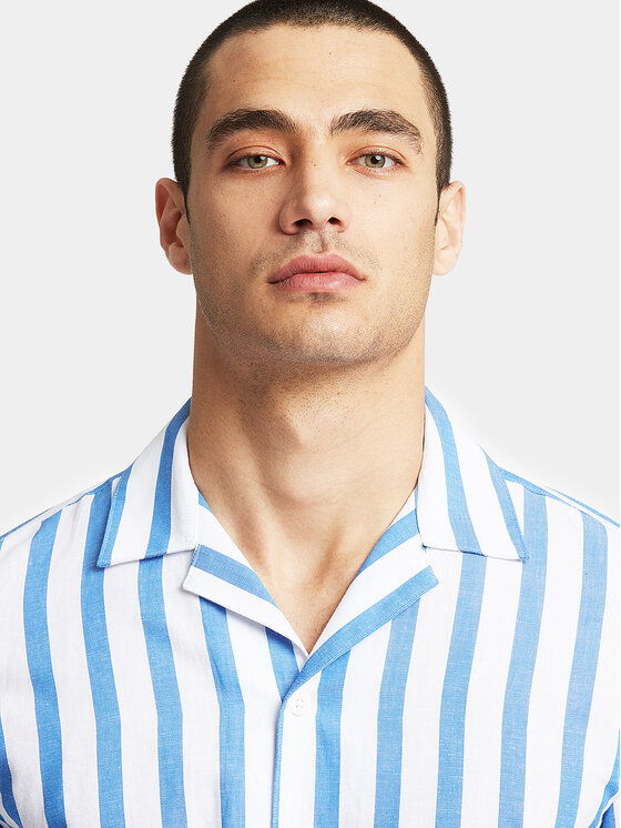 Lindbergh Lindbergh Košeľa 30-203321 Modrá Relaxed Fit