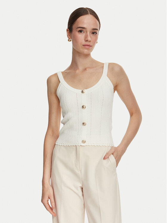 Guess Top W6YR25 Z0972 Crem Slim Fit