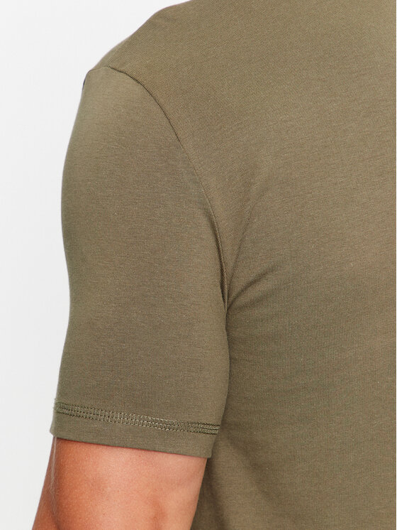 Guess Guess Тишърт M2YI72 I3Z14 Зелен Slim Fit