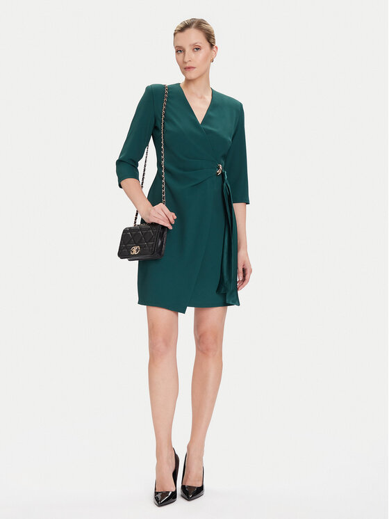 Rinascimento Rinascimento Kokteilinė suknelė CFC0020095002 Žalia Regular Fit