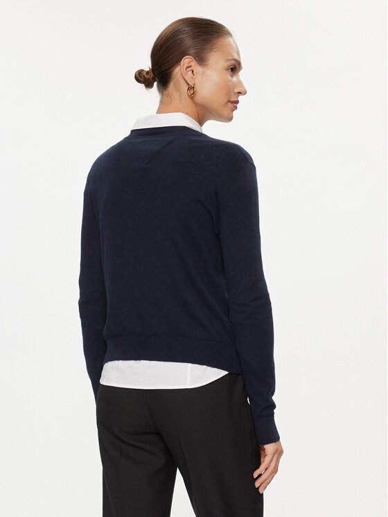 Tommy Jeans Tommy Jeans Pullover Essential DW0DW17254 Dunkelblau Regular Fit